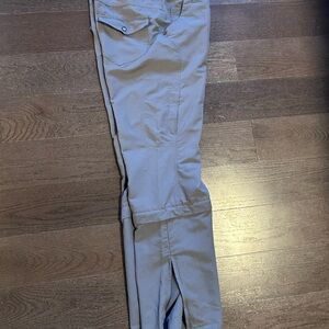 MEC Women’s Grey 6-pocket Convertible Hiking Pants – Size 8